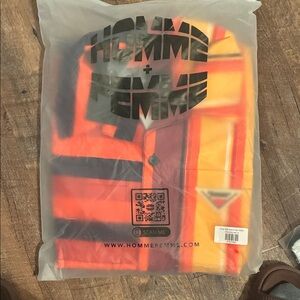 Homme Femme Orange and Black